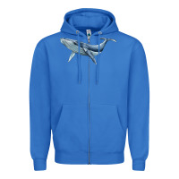 True Royal humpback whale Zipper Hoodie - BarkalooDesign