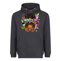 Smoke 80's babe afro messy bun Heavyweight Hoodie - texasbilliewilder