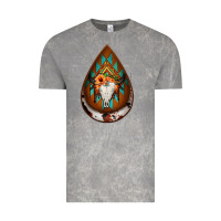 Cloud Rock aztec bullskull teardrop earrings Vintage Tee - Jasminsmagicworld