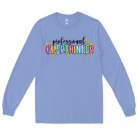 Colony Blue professional overthinker Long Sleeve Tee - MaliasSmallBusiness