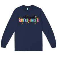 Navy professional overthinker Long Sleeve Tee - MaliasSmallBusiness