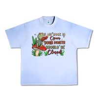 Grape Ice if my book is open your mouth should be closed malia Urban Heavy Tee - MaliasSmallBusiness