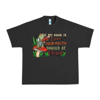 Pigment Black if my book is open your mouth should be closed malia Urban Heavy Tee - MaliasSmallBusiness