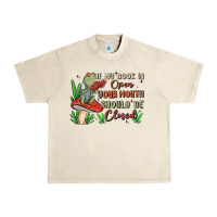 Sandshell if my book is open your mouth should be closed malia Urban Heavy Tee - MaliasSmallBusiness