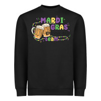 Black mardi gras drinking team Heavyweight Sweatshirt - MaliasSmallBusiness
