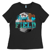 Black my heart is on that field soccer Ladies Tee - HRA Design Shop