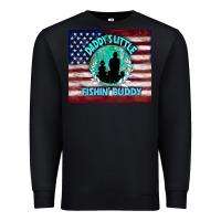 Black daddy's little fishin buddy Premium Sweatshirt - TumblerDesignByShophia