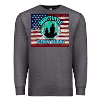 Charcoal Heather daddy's little fishin buddy Premium Sweatshirt - TumblerDesignByShophia