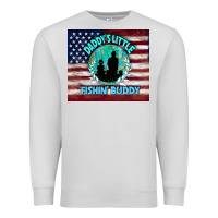 Dove Grey daddy's little fishin buddy Premium Sweatshirt - TumblerDesignByShophia