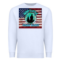 White daddy's little fishin buddy Premium Sweatshirt - TumblerDesignByShophia