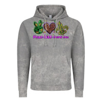 Cloud Rock peace love mardi gras Vintage Hoodie - BarkalooDesign