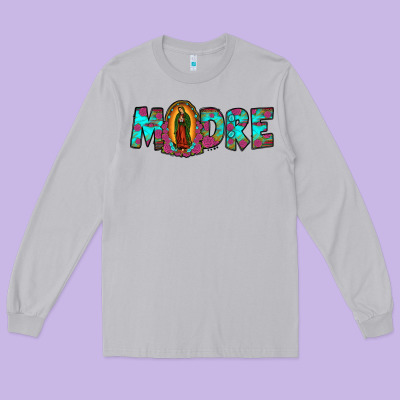 Our Lady Of Guadalupe Madre Long Sleeve Tee Designed By Jahusdesignshop