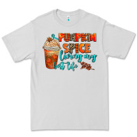 Dove Grey pumpkin spice living my best life Premium Tee - AdoDesignShop