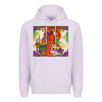 Lilac Mardi Gras Crawfish Tumbler Premium Hoodie - HowdyJamesFarm