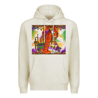 Oatmeal Heather Mardi Gras Crawfish Tumbler Premium Hoodie - HowdyJamesFarm