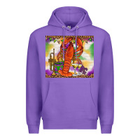 Purple Mardi Gras Crawfish Tumbler Premium Hoodie - HowdyJamesFarm
