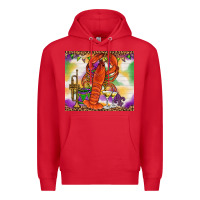Red Mardi Gras Crawfish Tumbler Premium Hoodie - HowdyJamesFarm