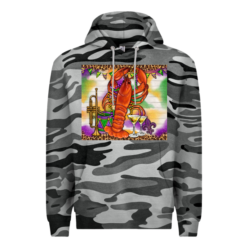 Mardi Gras Crawfish Tumbler Premium Hoodie by HowdyJamesFarm | Teevron