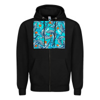 Black humpback whale Zipper Hoodie - BarkalooDesign