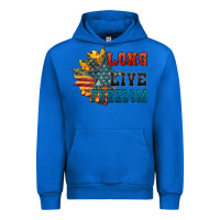 Cobalt Long live freedom Urban Hoodie - FaDigitalArtStudio