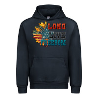 Navy Long live freedom Urban Hoodie - FaDigitalArtStudio
