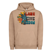Pigment Burro Long live freedom Urban Hoodie - FaDigitalArtStudio