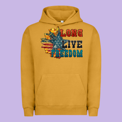 Long Live Freedom Urban Hoodie Designed By Fadigitalartstudio