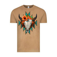Vintage Camel Aztec Turquoise Bull Skull Vintage Tee - Jasminsmagicworld