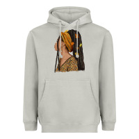 Moon Dust Fall afro woman Heavyweight Hoodie - NancyCooperArtShop