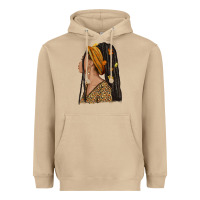 Mushroom Fall afro woman Heavyweight Hoodie - NancyCooperArtShop