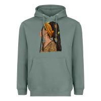 Sage Fall afro woman Heavyweight Hoodie - NancyCooperArtShop