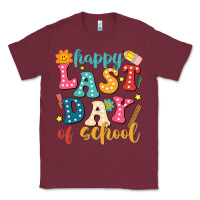 Burgundy happy last day of school Classic Tee - JahusDesignShop