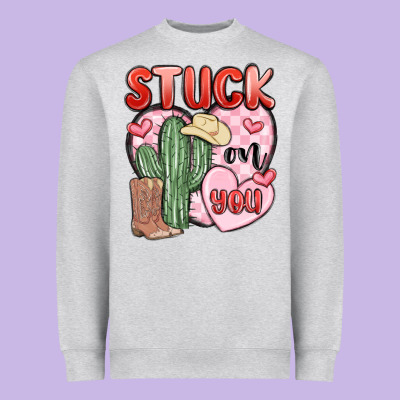Stuck On You Heavyweight Sweatshirt Designed By Maliassmallbusiness