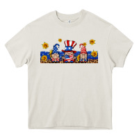 Cream usa gnome libbey cup Heavy Core Tee - HRA Design Shop