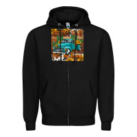 Black country roads take me home truck coaster Zipper Hoodie - Jasminsmagicworld