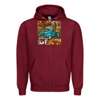 Burgundy country roads take me home truck coaster Zipper Hoodie - Jasminsmagicworld