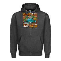 Charcoal Heather country roads take me home truck coaster Zipper Hoodie - Jasminsmagicworld