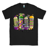Black mardi gras teacher life Classic Tee - MaliasSmallBusiness