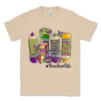 Mushroom mardi gras teacher life Classic Tee - MaliasSmallBusiness