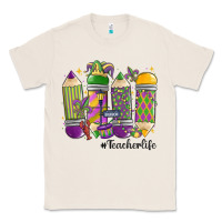 Natural mardi gras teacher life Classic Tee - MaliasSmallBusiness