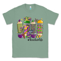 Sage mardi gras teacher life Classic Tee - MaliasSmallBusiness