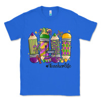 True Royal mardi gras teacher life Classic Tee - MaliasSmallBusiness
