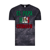 Cloud Black El Papa Mas Chingon Mexican Flag Vintage Tee - Jasminsmagicworld