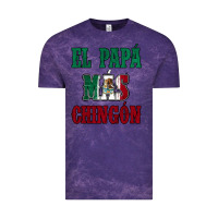 Cloud Purple El Papa Mas Chingon Mexican Flag Vintage Tee - Jasminsmagicworld