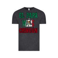 Vintage Black El Papa Mas Chingon Mexican Flag Vintage Tee - Jasminsmagicworld