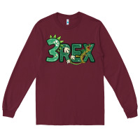 Burgundy three rex Long Sleeve Tee - MaliasSmallBusiness