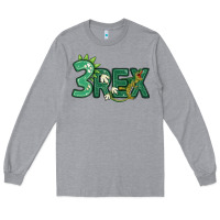 Heather Grey three rex Long Sleeve Tee - MaliasSmallBusiness