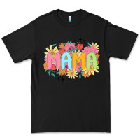 Black floral mama Premium Tee - JahusDesignShop