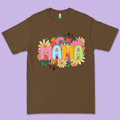 Floral Mama Premium Tee Designed By Jahusdesignshop