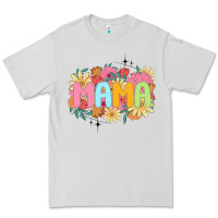 Dove Grey floral mama Premium Tee - JahusDesignShop